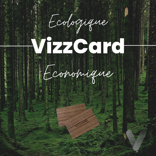 Quelle est la réduction de l'empreinte carbone des cartes de visite connectées par rapport aux cartes de visite papier ?