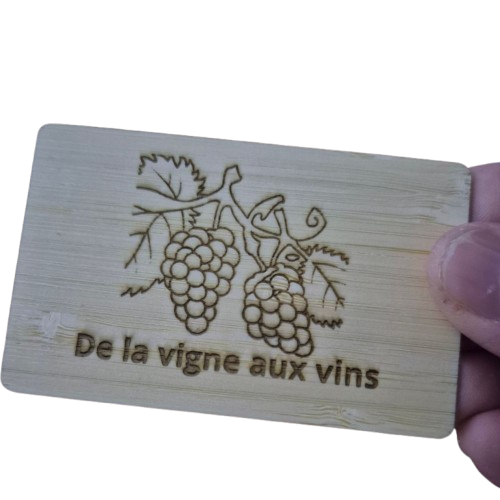 carte visite connectée avec logo personnalisé