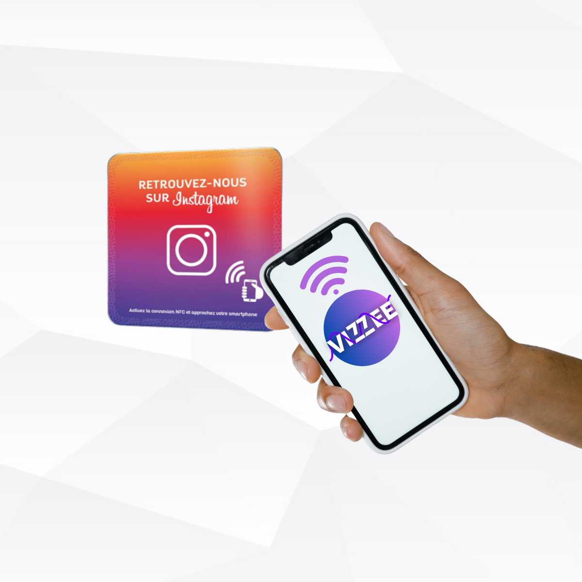 Plaques sans contact Instagram
