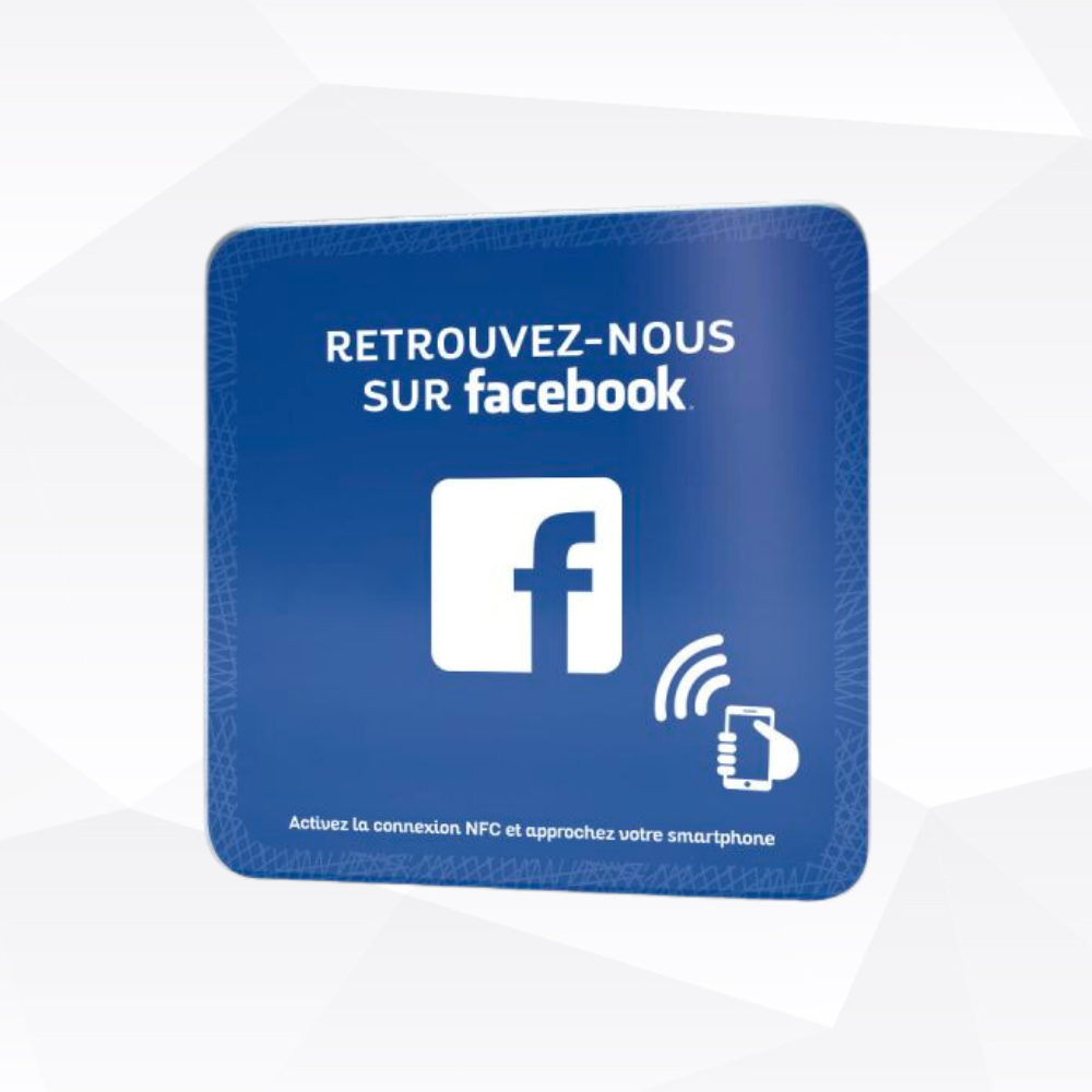 Plaques sans contact Facebook