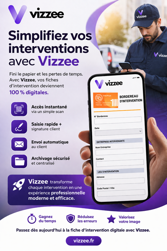 fiche intervention chantier dématérialisée