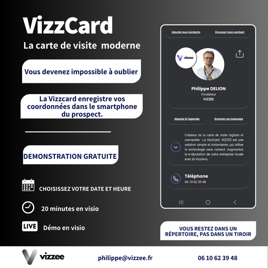 Carte de visite moderne nfc
