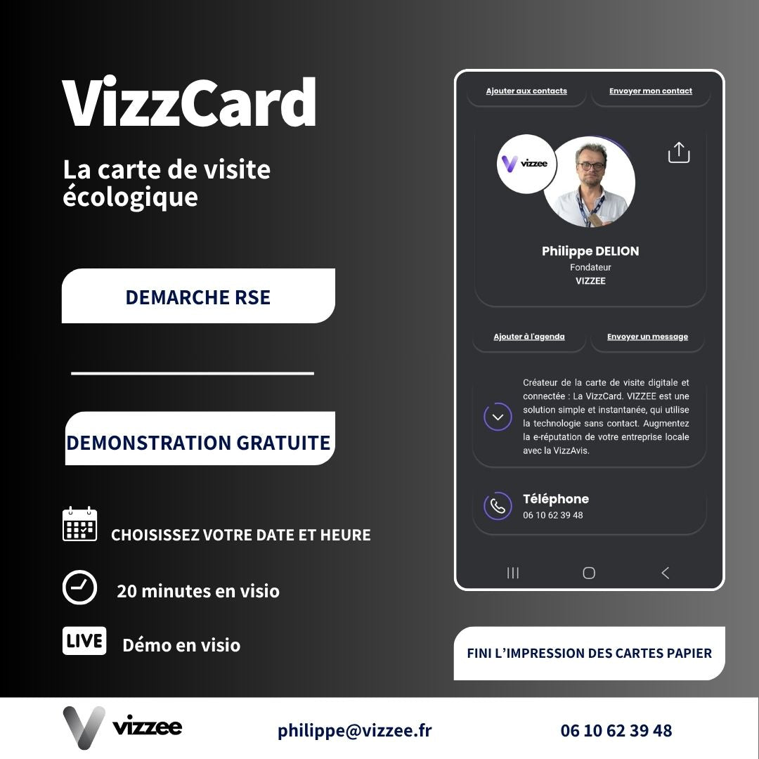 Cartes de visite connectées NFC