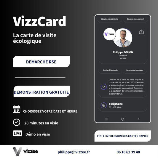Cartes de visite connectées NFC