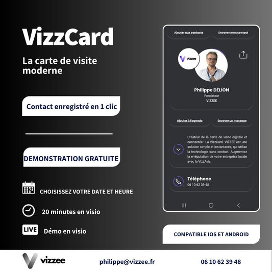 Carte de visite digitale nfc moderne