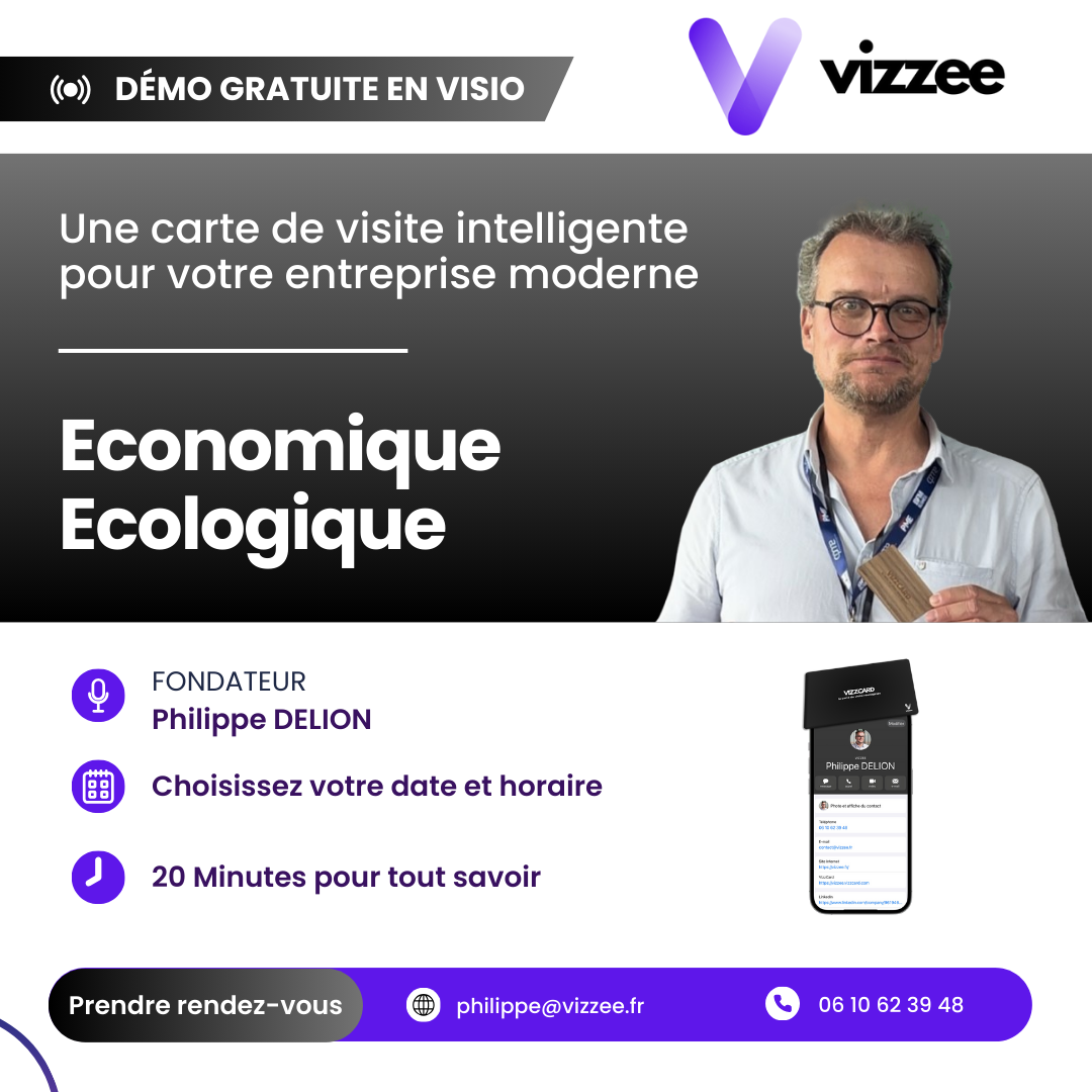 Pilotez votre carte de visite connectée avec le tableau de bord VizzCard !